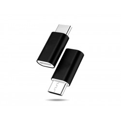 Adaptateur microUSB - USB Type-C (Noir)