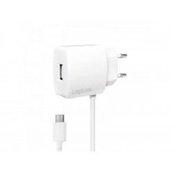 Adaptateur avec câble USB Logilink AC. 1x USB-Port. 10W (PA0146W)