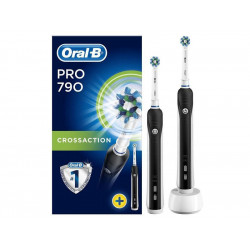 Brosse à dents électrique avec 2ème manche Oral-B Pro 790 Cross Action Noir