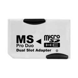 Adaptateur Pro Duo pour MicroSD DUAL (pour 2x MicroSD)