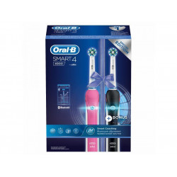 Brosse à dents électrique Intelligente Oral-B Smart 4 4900 DUO (rose+noir)